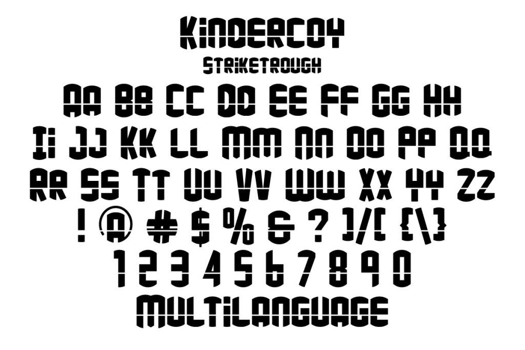 Kindercoy Demo Font Family