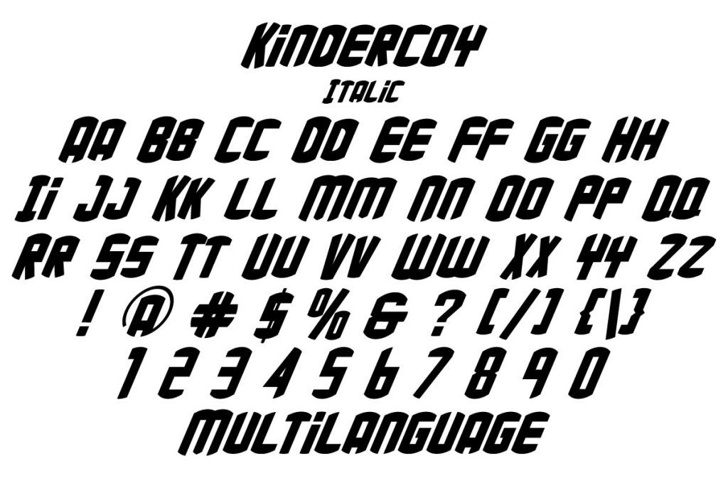 Kindercoy Demo Font Family