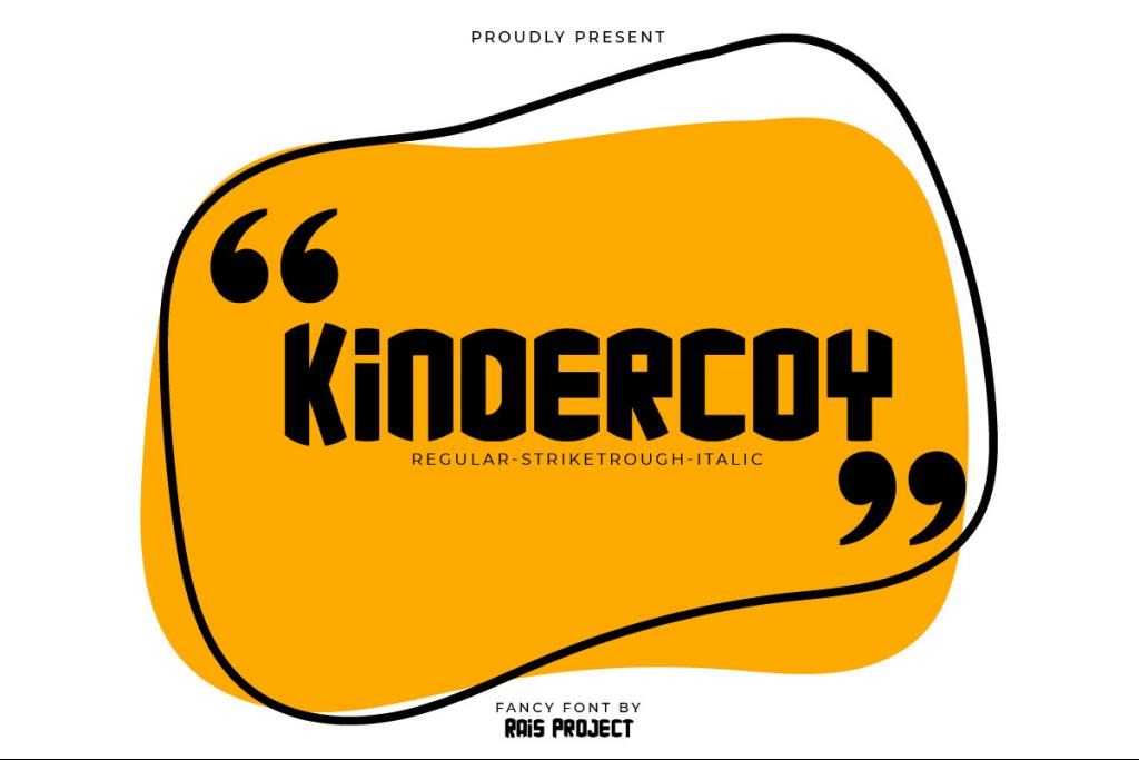 Kindercoy Demo Font Family