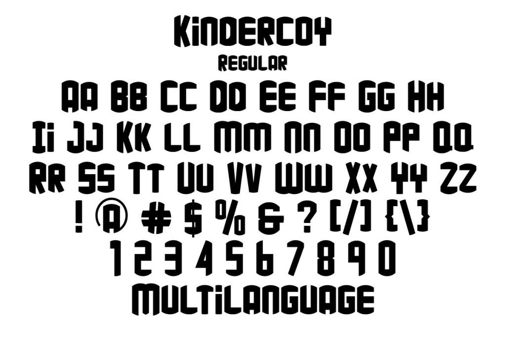 Kindercoy Demo Font Family