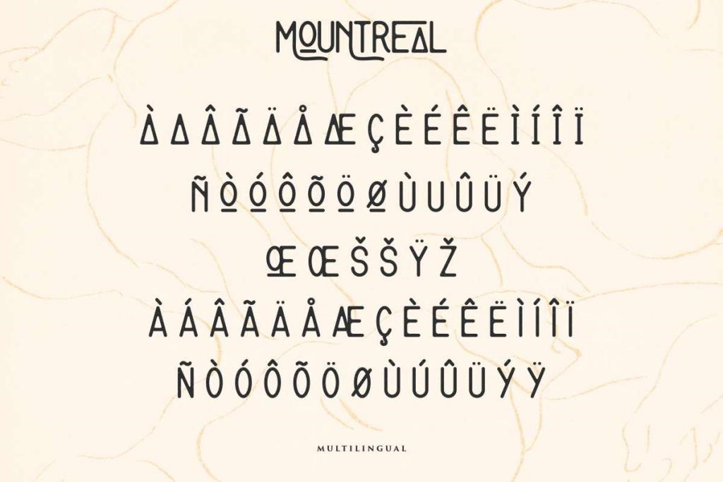 Mountreal Demo Font